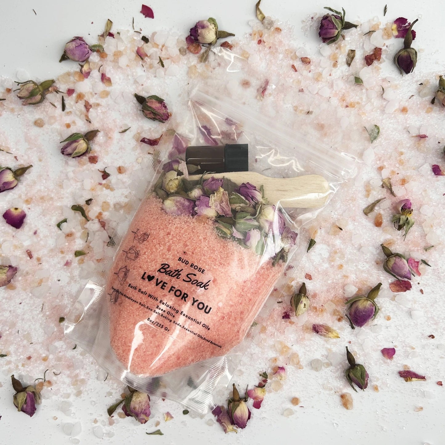 Gül Esanslı Mineral Banyo Tuzu 225 Gr