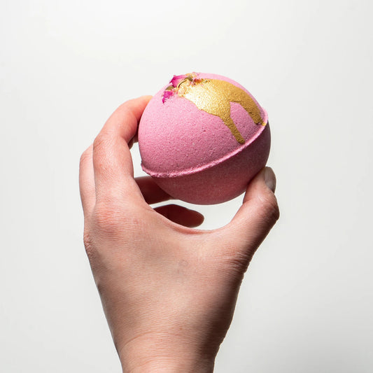 Pink Bud Rose Bath Ball 3 Pieces – Romantic and Refreshing Bath Experience
