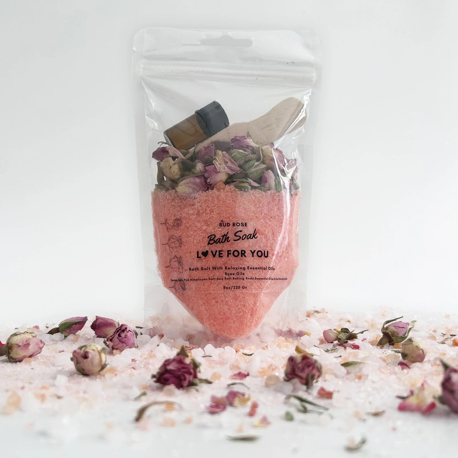 Gül Esanslı Mineral Banyo Tuzu 225 Gr