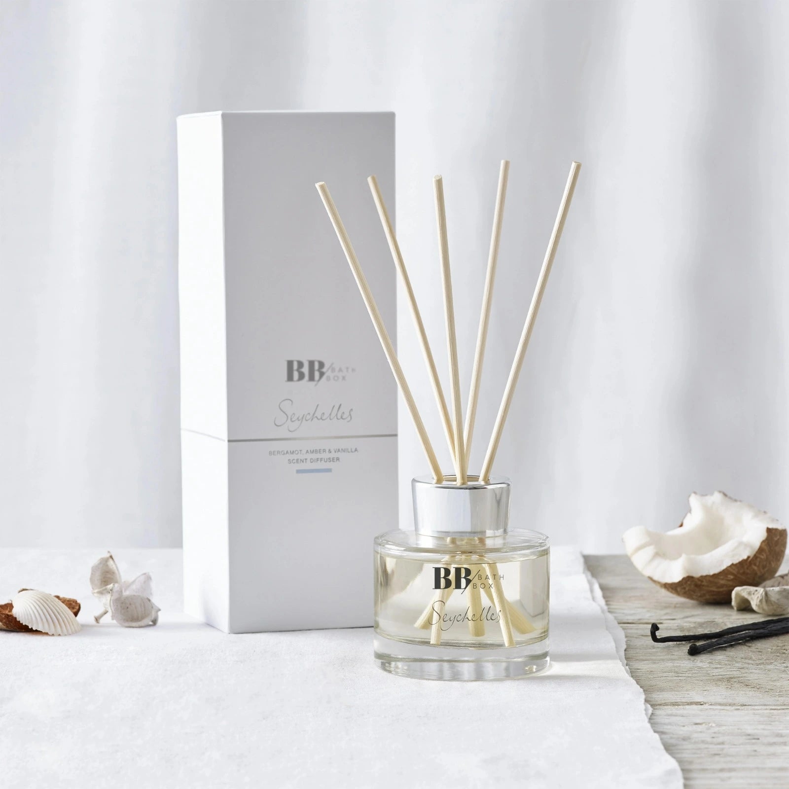 Seychelles Çubuklu Oda Kokusu 120 ml – Tropikal ve Ferahlatıcı Cennet Kokusu