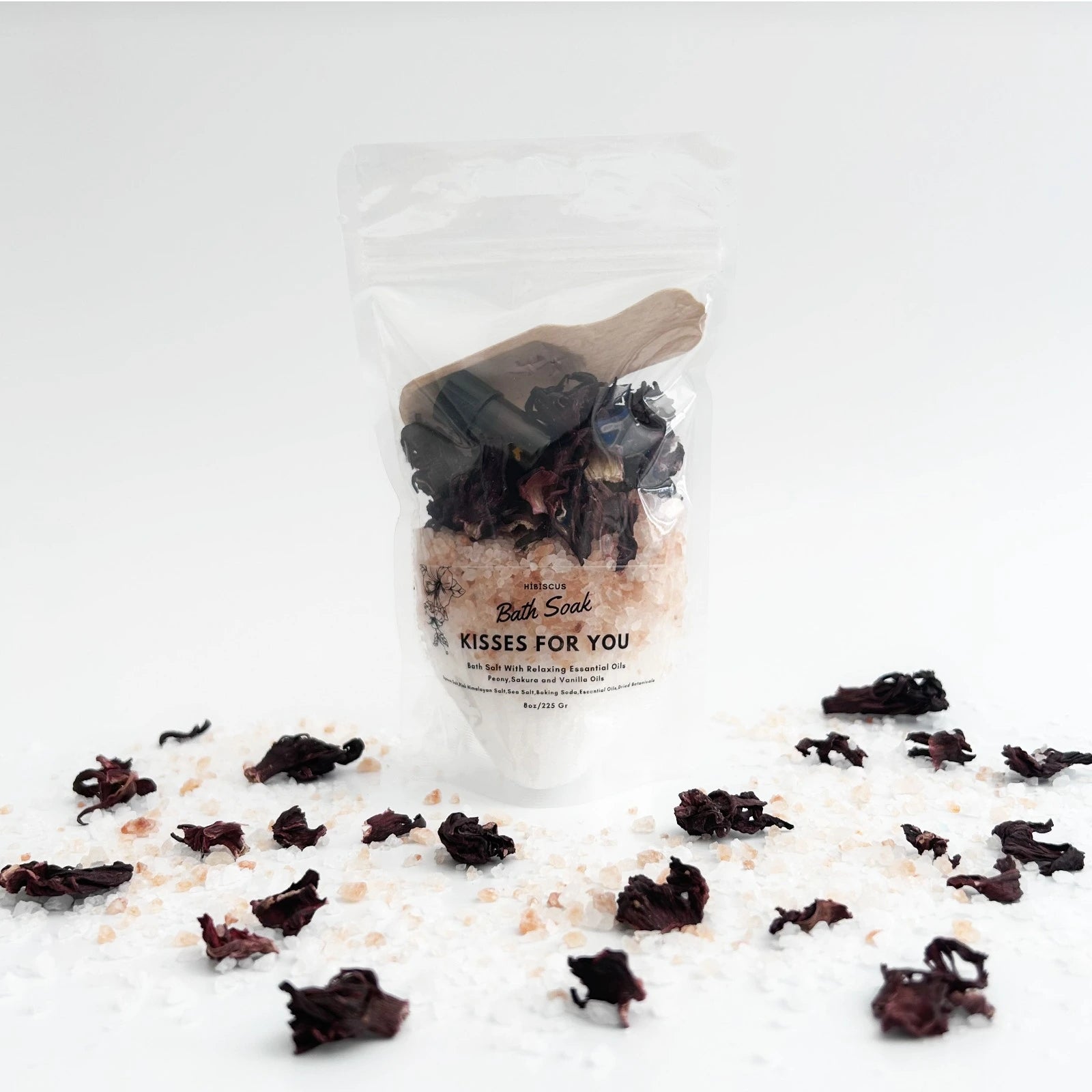 Sakura & Vanilya Özlü Hibiskus Mineral Banyo Tuzu 225 Gr – Romantik ve Ferahlatıcı Banyo Keyfi!