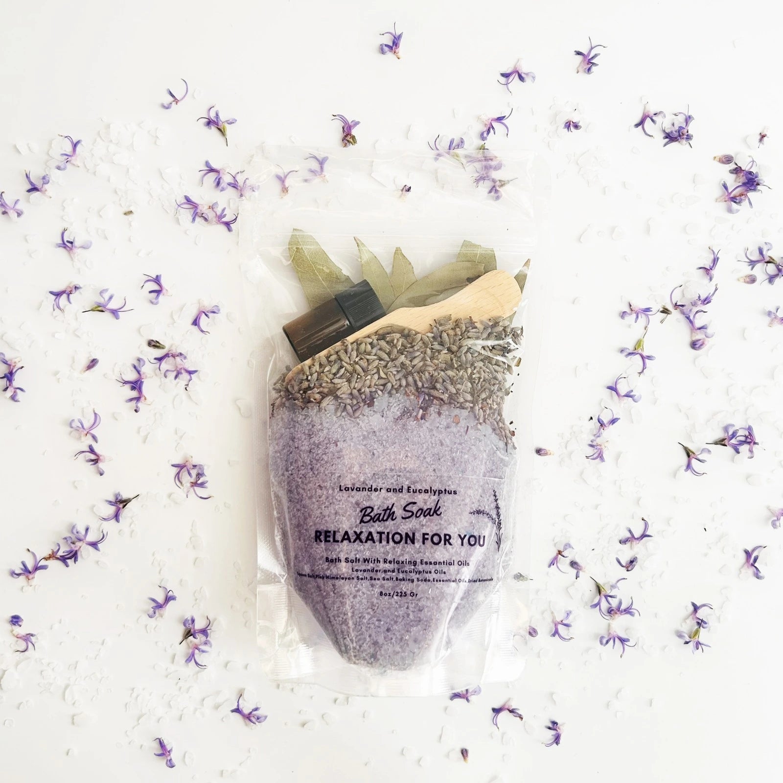 Lavanta & Okaliptus Özlü Mineral Banyo Tuzu 225 Gr – Sakinleştirici ve Canlandırıcı Banyo Deneyimi!