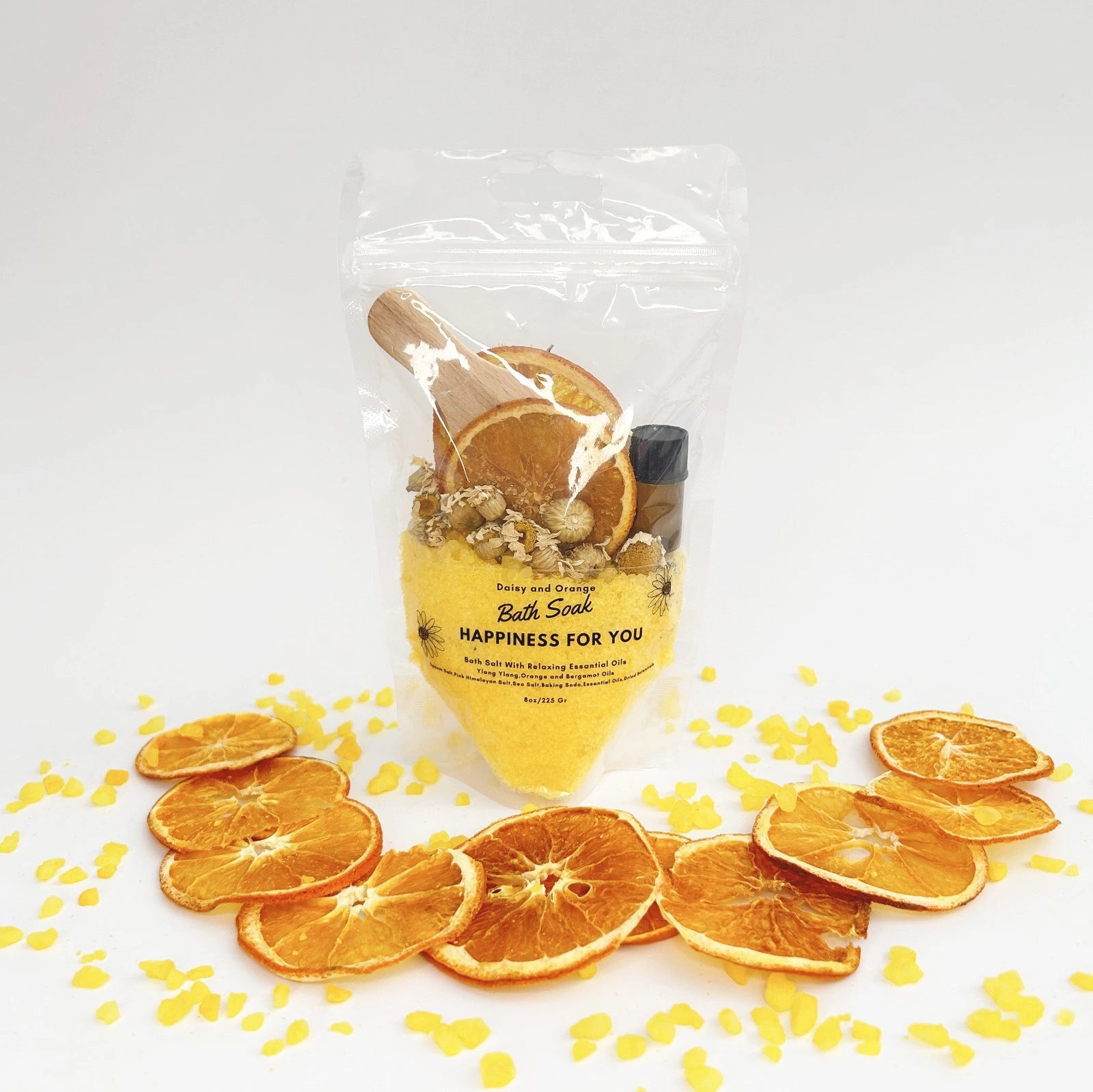 Portakal & Ylang Ylang Özlü Mineral Banyo Tuzu 225 Gr – Canlandırıcı ve Rahatlatıcı Banyo Deneyimi!