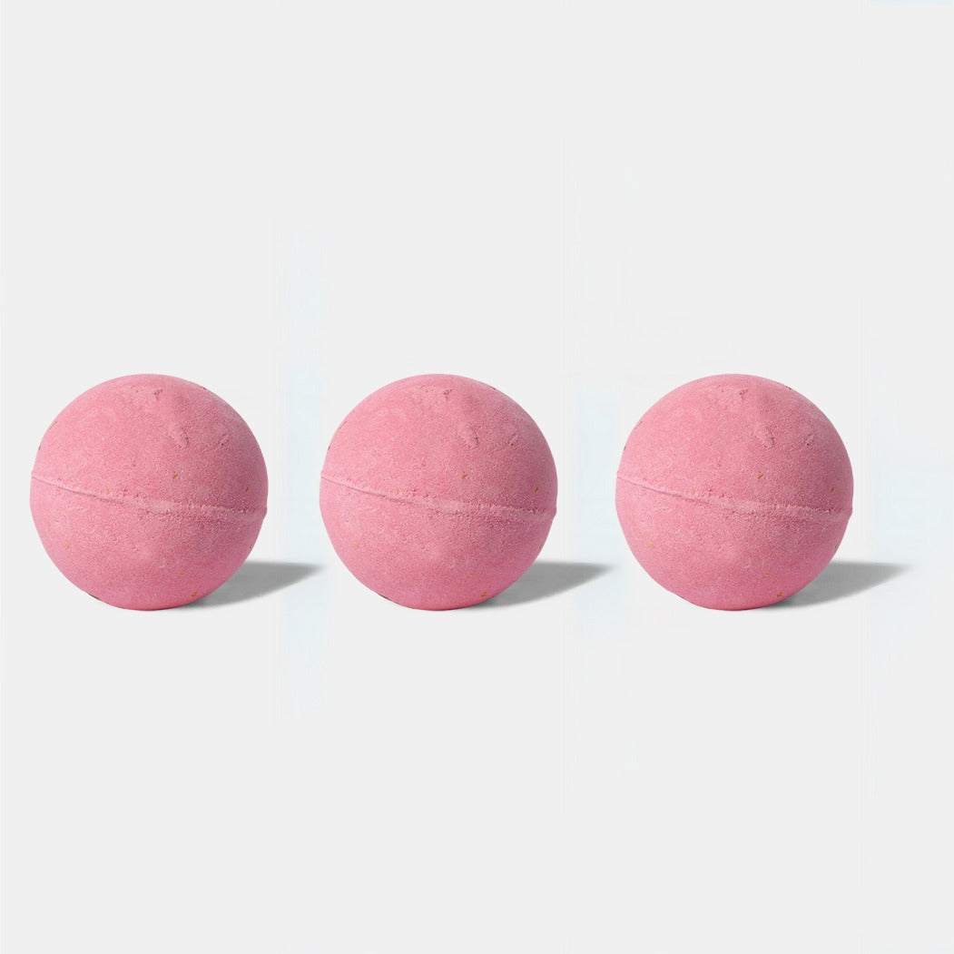 Rose Essence Bath Ball 3 Pieces – Romantic and Refreshing Bath Experience