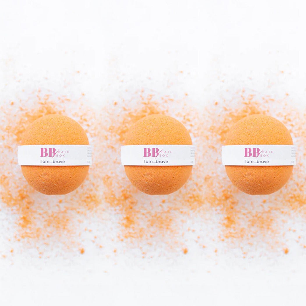 Brave Mango Scented 3 Pieces Bath Balls – Refreshing, Foaming and Invigorating Bath Pleasure