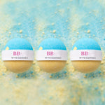 Beyaz Çiçekler Kokulu Overthink 3 Adet Banyo Topu – Rahatlatıcı ve Köpüren Banyo Keyfi